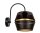 Applique murale de style Métal noir or H:25 cm E27