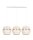 Suspension métal blanc or E27 70 cm long 3-flamme