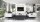 Suspension métal blanc or E27 70 cm long 3-flamme