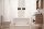 Longue lampe suspendue 2 flammes métal noir blanc or