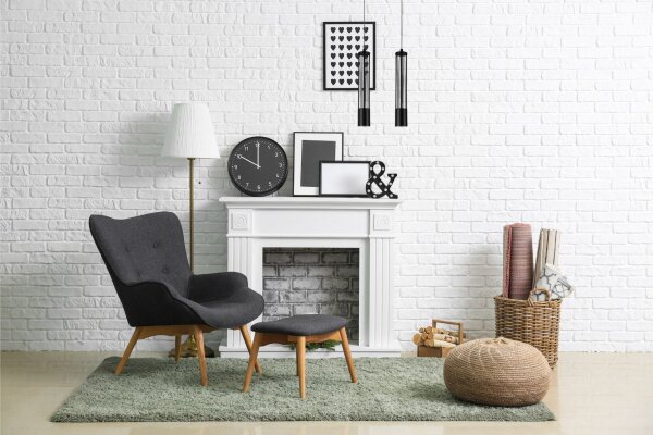 Lampe à suspendre décorative en métal GU10 35 cm de long noir