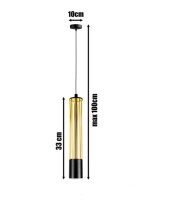 Lampe à suspendre métal GU10 Ø10 cm...