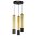 Lampe à suspendre métal GU10 Ø35 cm noir or 3 flammes