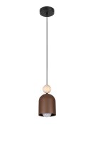 Lampe à suspendre chaleureuse brun rouille...