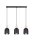 Accueillante lampe à suspendre Noir Métal Bois E27 66 cm