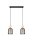 Confortable lampe à suspendre Champagne Métal Bois E27 46 cm