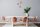 Suspension ronde Rose Métal Bois 3-flmg E27 Ø36 cm