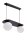 Blendarme Suspension Boules de verre E27 2-flmg Noir