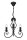 Lustre Vintage Métal Noir E14 L:36 cm Bougies