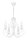 Lustre Vintage Blanc E14 5 flammes Classique