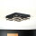 Plafonnier LED L : 25 cm Acier inoxydable en noir Chrome 4200 K