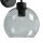 Applique murale verre sphère abat-jour gris noir KANZENE