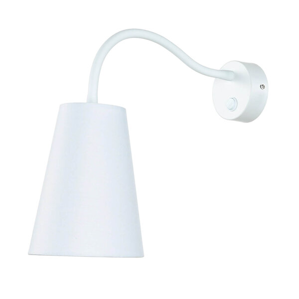 Applique murale ajustable Blanc Ø13cm avec interrupteur