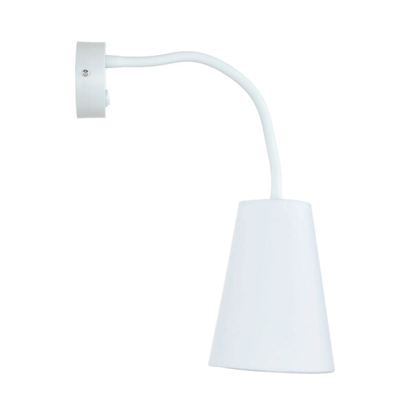 Applique murale ajustable Blanc Ø13cm avec interrupteur
