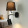 Applique murale pratique noire avec lampe de lecture GU10