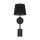 Applique murale pratique noire avec lampe de lecture GU10