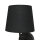 Applique murale pratique noire avec lampe de lecture GU10