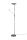Lampadaire LED flexible à intensité variable 180 cm en nickel