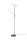 Lampadaire LED flexible à intensité variable 180 cm en nickel