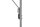 Lampadaire LED flexible à intensité variable 180 cm en nickel