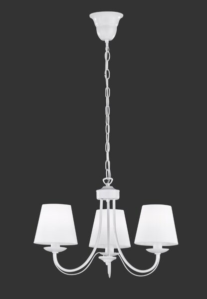 Lustre confortable tissu métal tissu E14 3-flmg