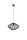 Lampe à suspendre noire Abat-jour filaire Métal E27 Ø38 cm Rétro