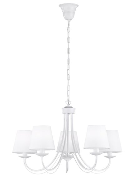 Lustre résidentiel tissu métal tissu E14 5-flmg