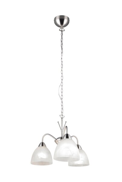 Blendarme Suspension Métal Verre Nickel Blanc E27