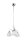 Blendarme Suspension Métal Verre Nickel Blanc E27