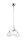 Blendarme Suspension Métal Verre Nickel Blanc E27