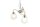 Blendarme Suspension Métal Verre Nickel Blanc E27
