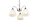 Blendarme Suspension Métal Verre Nickel Blanc E27
