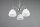 Blendarme Suspension Métal Verre Nickel Blanc E27