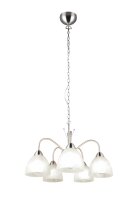 Blendarme Lampe suspendue métal verre nickel blanc...