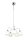 Blendarme Lampe suspendue métal verre nickel blanc 5-flmg