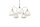 Blendarme Lampe suspendue métal verre nickel blanc 5-flmg