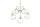 Blendarme Lampe suspendue métal verre nickel blanc 5-flmg
