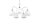Blendarme Lampe suspendue métal verre nickel blanc 5-flmg