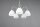 Blendarme Lampe suspendue métal verre nickel blanc 5-flmg