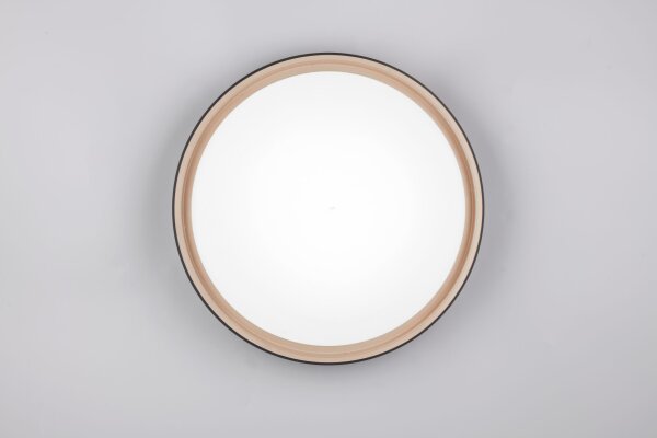 Plafonnier LED rond Ø40 cm noir or 24 W 2500 lm