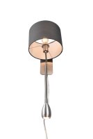 Applique avec interrupteur Tissu Métal E14 LED...