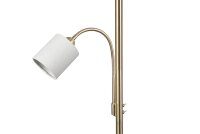 Lampadaire Abat-jour en tissu 170 cm E27 E14 laiton...