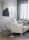 Lampadaire Tissu Métal hauteur 170 cm E27 E14 Nickel Blanc