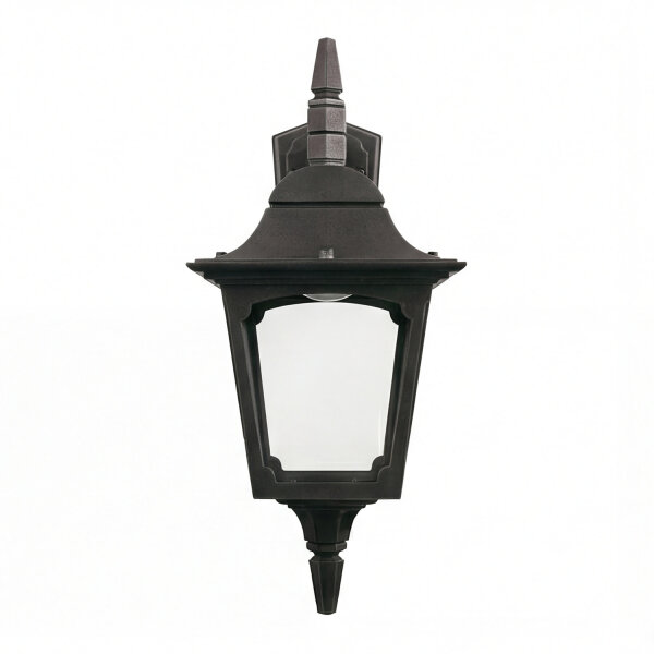 Applique murale noire Aluminium IP44 Rustique Maison