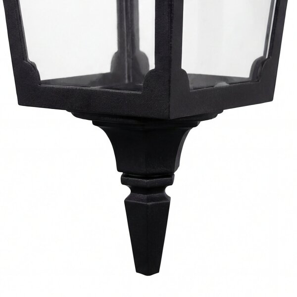 Applique murale noire Aluminium IP44 Rustique Maison