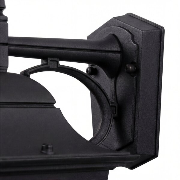 Applique murale noire Aluminium IP44 Rustique Maison