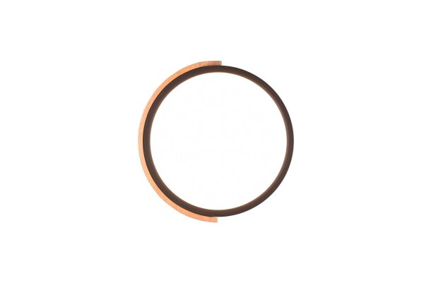 Blendarme Lampe de plafonnier LED bois rond Ø31,5 cm noir