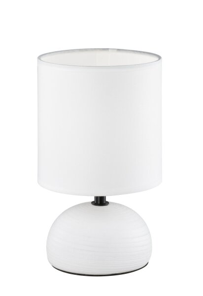 Lampe de table confortable Tissu Céramique E14 23 cm faible éblouissement
