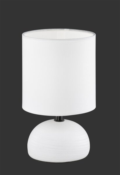 Lampe de table confortable Tissu Céramique E14 23 cm faible éblouissement