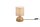 Lampe de table tissu anti-éblouissement céramique E14 23 cm Naturel Beige